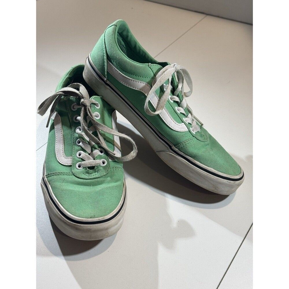 Vans Ward Canvas "Summer Green" Athletic Sneakers Lace-Up Low Top W 9/40